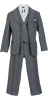 boys pinstripe suit matching black boys' clothing logo