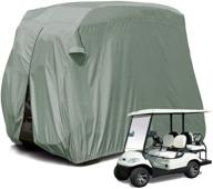 moveland 【2020upgraded】 outdoor golf cart cover - ez go, club car, yamaha, custom cart cover - 300d material + extra pvc coating - dust uv prevention (grey) логотип