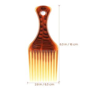 img 3 attached to 🏿 Frcolor Afro Hair Pick Comb для создания объема без пушистости и стайлинга