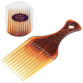 img 2 attached to 🏿 Frcolor Afro Hair Pick Comb для создания объема без пушистости и стайлинга