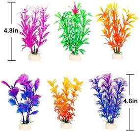 img 3 attached to CousDUoBe 13 Pcs Artificial Aquatic Plants: Enhance Your Fish Tank with Small, Lifelike Plastic Decorations - 4.5 inch Size, Perfect for Home Décor!