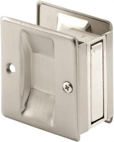 img 2 attached to 🚪 Prime-Line N 7238 Pocket Door Handle and Pull - Solid, Satin Nickel Plated [2-1/2L x 1-3/8W x 2-3/4D]
