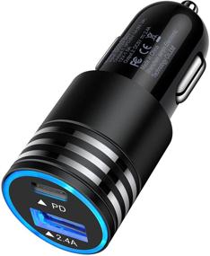 img 4 attached to 30W PD Fast Charging USB C Car Charger for iPhone 12 11 Pro Max/Pro/SE/XR/XS/XS Max/X/8 Plus, iPad Pro, Samsung Galaxy S21 S20 Note 21 20 A12 A32 A42, Google Pixel 5 4A 4 3A 3 XL