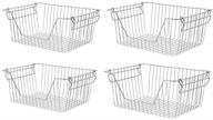 🧺 blitzlabs 14'' stackable storage baskets: efficient wire organizers for kitchen, pantry & bathroom - set of 4 логотип