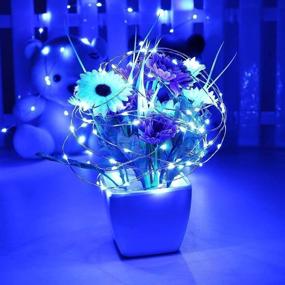 img 3 attached to 🍾 Enhance Your Wedding Bar Decor with Aipatal Wine Bottle Lights - 12 Pack of Blue 20 LED Fairy Lights on Silver Wire Corks