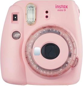 img 1 attached to Фотокамера Fujifilm Instax Mini 9 с мгновенным пленочным фотопленкой (розовый цвет с прозрачными акцентами) в комплекте с двумя пленочными картриджами (2 предмета)