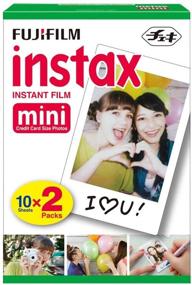 img 2 attached to Фотокамера Fujifilm Instax Mini 9 с мгновенным пленочным фотопленкой (розовый цвет с прозрачными акцентами) в комплекте с двумя пленочными картриджами (2 предмета)