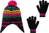 s w girls beanie gloves fuchsia girls' accessories logo