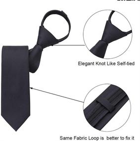 img 3 attached to 👔 Versatile AUSKY Pre Tied Adjustable Necktie - 2.35 Inch Men's Accessory Set with Cummerbunds & Pocket Squares