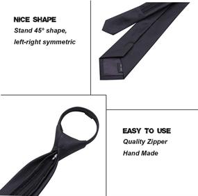 img 2 attached to 👔 Versatile AUSKY Pre Tied Adjustable Necktie - 2.35 Inch Men's Accessory Set with Cummerbunds & Pocket Squares