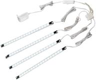 4-pack led light strip bar - energy efficient cool white 💡 kitchen under cabinet led lamp kit for under counter lighting (cool white) логотип