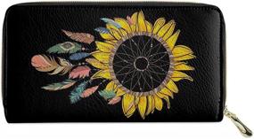 img 1 attached to Coloranimal Women's Long Leather Wallets: Stylish Clutch Wallet Bag with Zipper Closure – Perfect Credit Card Holder Gift