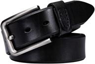 👔 premium barry wang cowhide leather fashion belts: versatile and adjustable men's accessories logo