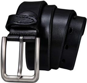 img 1 attached to 👔 Premium Barry Wang Cowhide Leather Fashion Belts: Versatile and Adjustable Men's Accessories