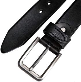 img 2 attached to 👔 Premium Barry Wang Cowhide Leather Fashion Belts: Versatile and Adjustable Men's Accessories