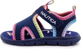 img 3 attached to 👟 Детские спортивные сандалии Nautica для малышей: Премиальные мальчики сандалии для активных игр