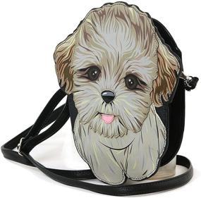 img 1 attached to 🐶 Adorable Shih Tzu Puppy Shoulder Crossbody Bag