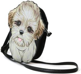 img 2 attached to 🐶 Adorable Shih Tzu Puppy Shoulder Crossbody Bag