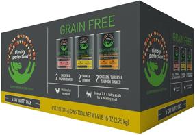 img 3 attached to 🥫 Simply Perfection Grain-Free Chick-Turk-Sal Variety Pack – Super Premium 12 Can Assortment