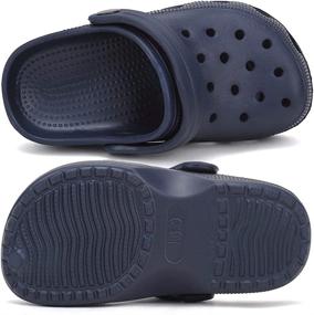 img 1 attached to 👣 Boy's Navy Classic Graphic Sandals: Stylish and Breathable Outdoor & Indoor Shoes