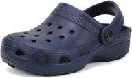 👣 boy's navy classic graphic sandals: stylish and breathable outdoor & indoor shoes логотип