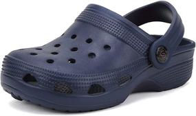 img 4 attached to 👣 Boy's Navy Classic Graphic Sandals: Stylish and Breathable Outdoor & Indoor Shoes