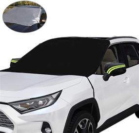 img 4 attached to Windshield Automobile Magnetic Sunshade Windproof