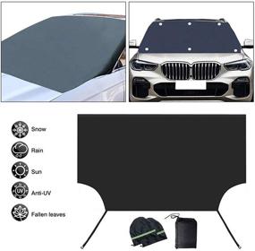 img 1 attached to Windshield Automobile Magnetic Sunshade Windproof