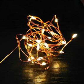 img 3 attached to 🎄 ATTAV LED String Lights with Timer - 2 Sets of Battery Operated 20 Micro LEDs on 7 Feet Copper Wire - Starry Fairy Lights for Bedroom Christmas Party Wedding - Warm White