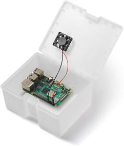 img 2 attached to 📦 Vilros Raspberry Pi 4 Compatible Case with Preinstalled Fan - White Opaque | Ideal for Use and Storage