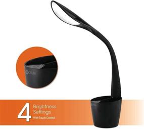 img 1 attached to Enhance Your Workstation with OttLite LED Desk Space Organizer Lamp - 4 Brightness Levels and Added Storage!