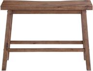 🪵 boraam sonoma saddle bench 24-inch - barnwood wire-brush finish | model 75025 logo