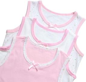 img 2 attached to 👚 Breathable Girls' Clothing: GLEAMING GRAIN Printed Undershirts in Tops, Tees, and Blouses