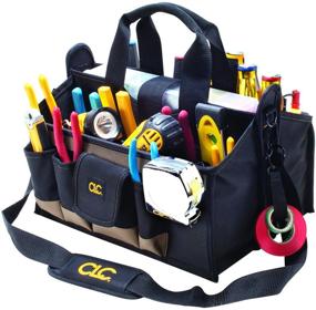 img 2 attached to 🛠️ CLC Custom LeatherCraft 1529 16-Inch Center Tray Tool Bag with 16 Pockets