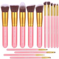 🎨 bs-mall new 14 pcs makeup brushes: premium synthetic kabuki brush set for flawless cosmetics application logo