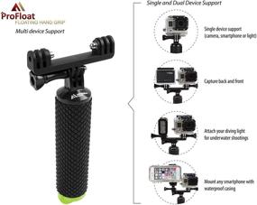 img 2 attached to 📸 MiPremium Waterproof Floating Hand Grip: Ideal GoPro Accessory for Water Sports and Action Cameras (Green) - Includes Free Accessories!