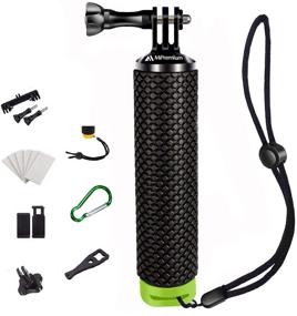 img 4 attached to 📸 MiPremium Waterproof Floating Hand Grip: Ideal GoPro Accessory for Water Sports and Action Cameras (Green) - Includes Free Accessories!