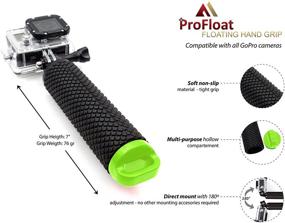 img 3 attached to 📸 MiPremium Waterproof Floating Hand Grip: Ideal GoPro Accessory for Water Sports and Action Cameras (Green) - Includes Free Accessories!