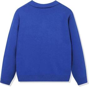 img 3 attached to CUNYI Polo Neck Cotton Sweater Pullover Boys' Clothing