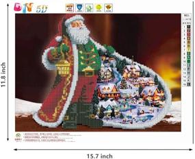 img 2 attached to 🎅 Explore the Joy of Crafting with AIRDEA DIY 5D Santa Claus Diamond Painting Kit - Perfect Christmas Gift for Adults!