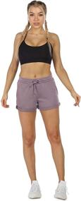 img 1 attached to Icyzone Workout Lounge Shorts Women Sports & Fitness for Australian Rules Football