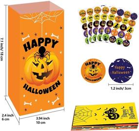 img 2 attached to Pack Halloween Treats Bags Stickers
