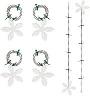 🌸 6 pack flower shower drain protectors with hair filter chain hook - catcher strainer hair snare for bathroom, kitchen, toilet sewer clog dredge logo