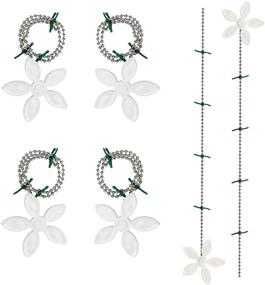 img 4 attached to 🌸 6 Pack Flower Shower Drain Protectors with Hair Filter Chain Hook - Catcher Strainer Hair Snare for Bathroom, Kitchen, Toilet Sewer Clog Dredge