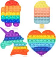 🌈 anxiety relief silicone sensory rainbow calmer logo