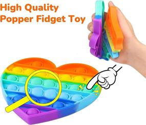 img 3 attached to 🌈 Anxiety Relief Silicone Sensory Rainbow Calmer