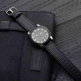 img 3 attached to 🕶️ Stainless Steel Men's Watches: WOCCI Leather Business Casual Timepieces