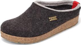 img 4 attached to HAFLINGER Grizzly Kris Clog Charcoal Men's Shoes and Mules & Clogs