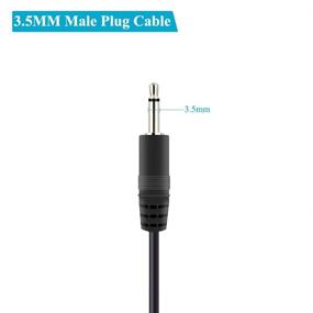 img 2 attached to 🔌 Fancasee (2 Pack 6 ft) Replacement 3.5mm Male Plug to Bare Wire Open End TS 2 Pole Mono 1/8" 3.5mm Plug Jack Connector Audio Cable Repair Kit