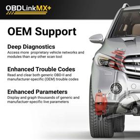 img 3 attached to Улучшите свой диагностический опыт с помощью OBDLink MX+ OBD2 Bluetooth-сканера для iPhone, Android и Windows